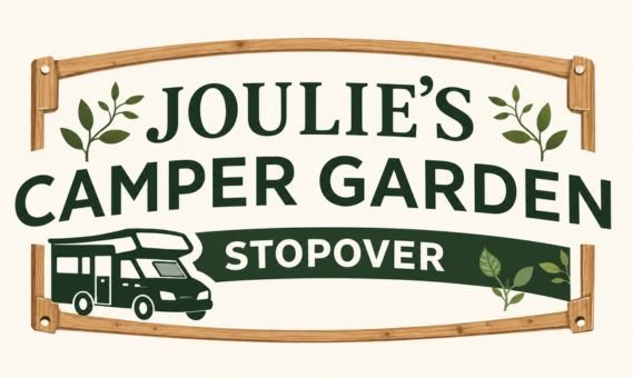 Joulie’s Camper Garden Stopover sign